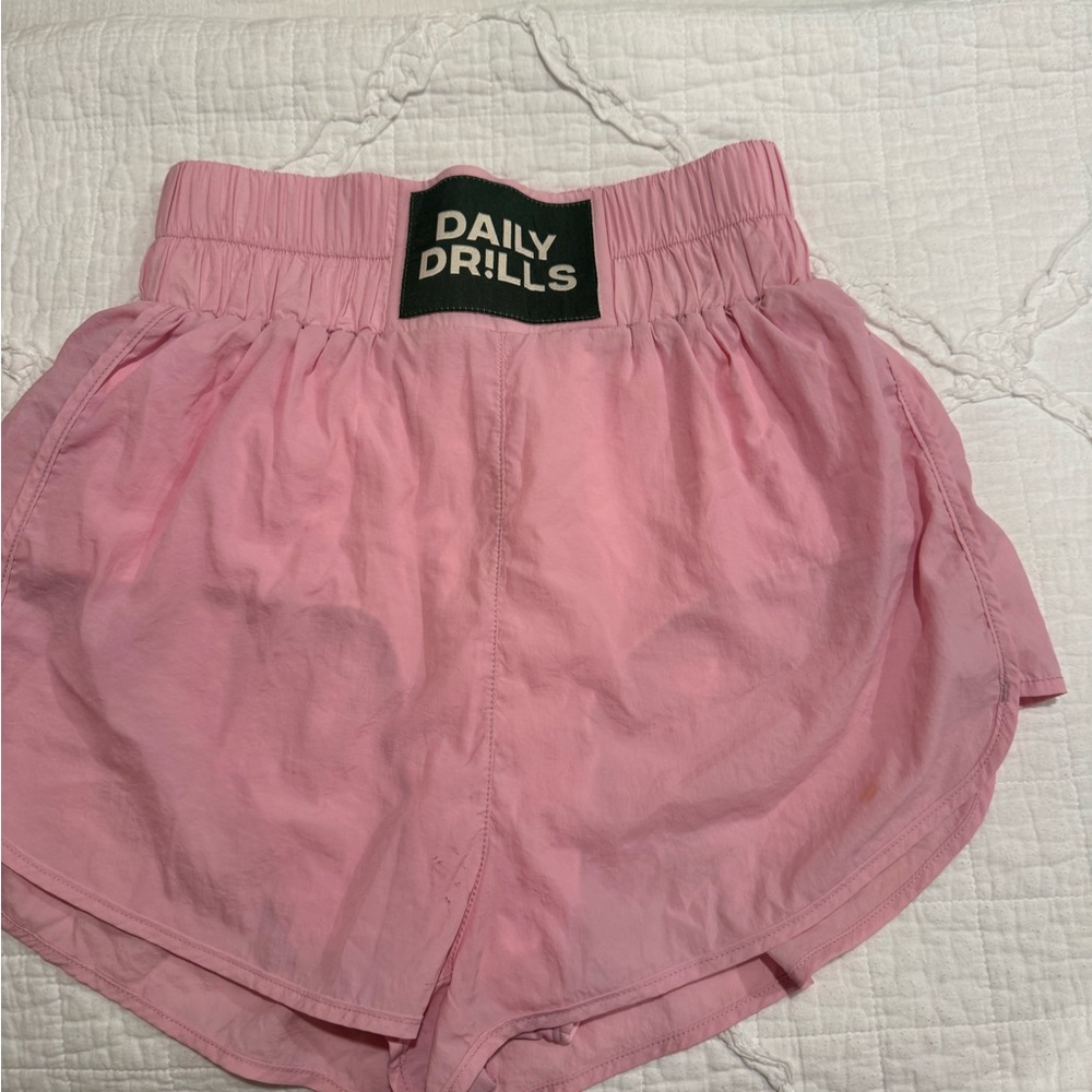 Daily Drills Light Pink Athletic Shorts